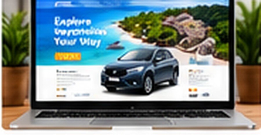 Car rental website project preview